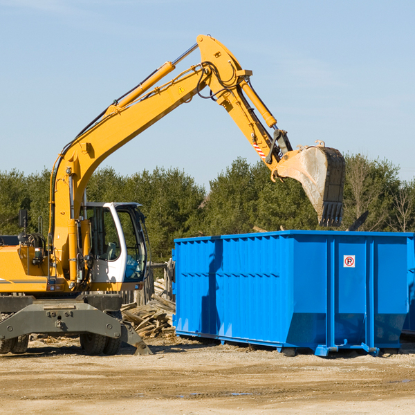 are there any restrictions on where a residential dumpster can be placed in Monroe County MS